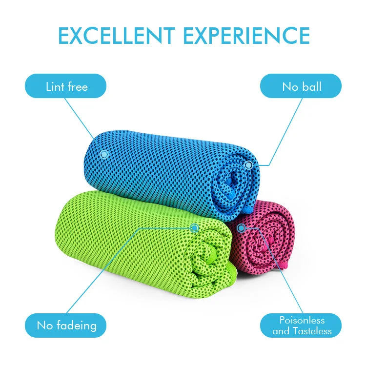 Colors Sport Cooling Towel Microfiber Instant Cool Ice Face Towels for Gym Swimming Yoga Running 30X90cm Quick-Dry Sweat Towels