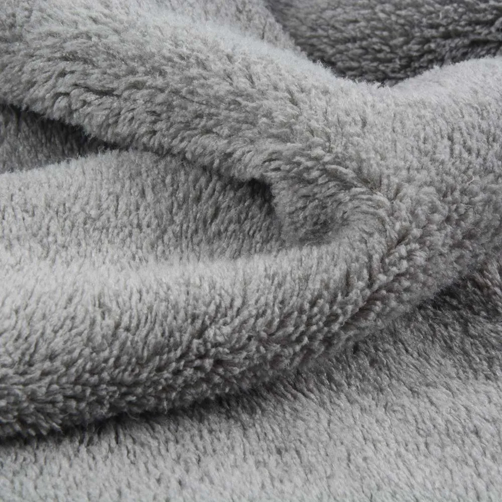 Grey Thicken Super Plush 40X60cm 1000GSM Microfiber Car Cosmetic Towel