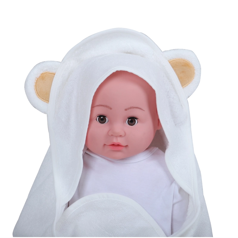 Ultra Soft and Absorbent Cloud Touch Cotton Hooded Bath Towels with Unique Bear Ear Design