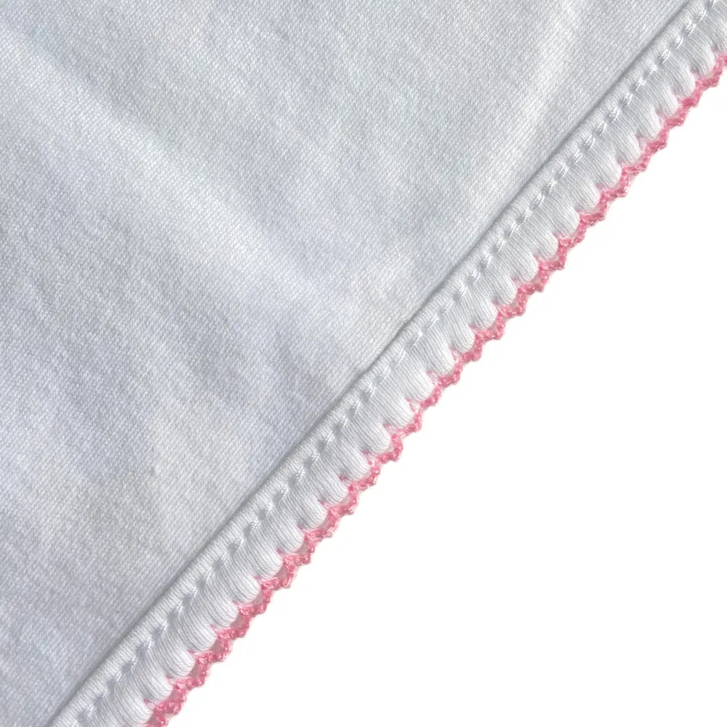 Custom Large Cute Ultra Soft and Thick Absorbent Burping Towels Muslin Burp Towel 100% Cotton Baby Burp Cloth with Trim