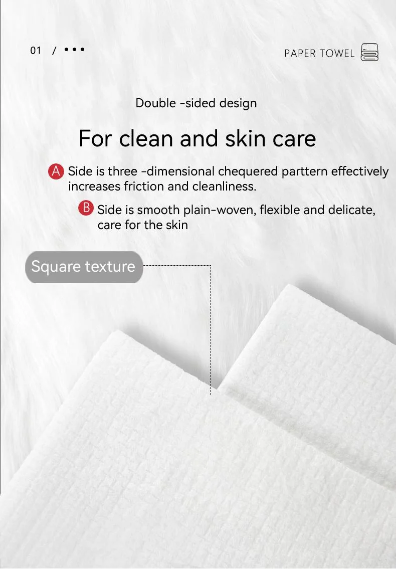 Hot Selling Biodegradable Cotton Product Mini White Soft Disposable Facial Towel