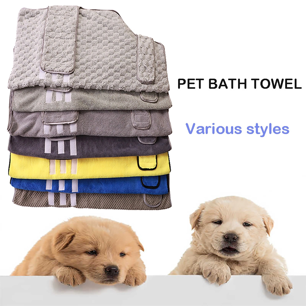 800GSM Thick Soft Dog Dry Towel Custom Logo Dog Towel Microfiber Drying Dog Bath Towel