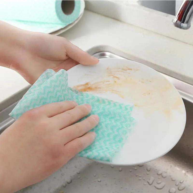 Disposable Kitchen Towel Roll Reusable Lazy Kitchen Towel Roll Rag