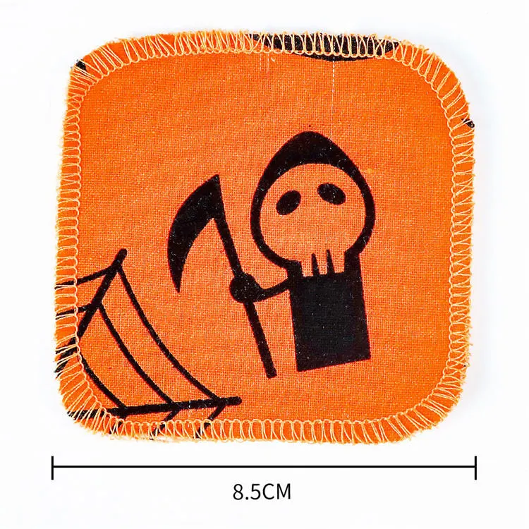 Funny Halloween Microfiber Makeup Remover Cloth Towel Reusable Washable Facial Cleaning Pad Puff Makeup Remover Cloth