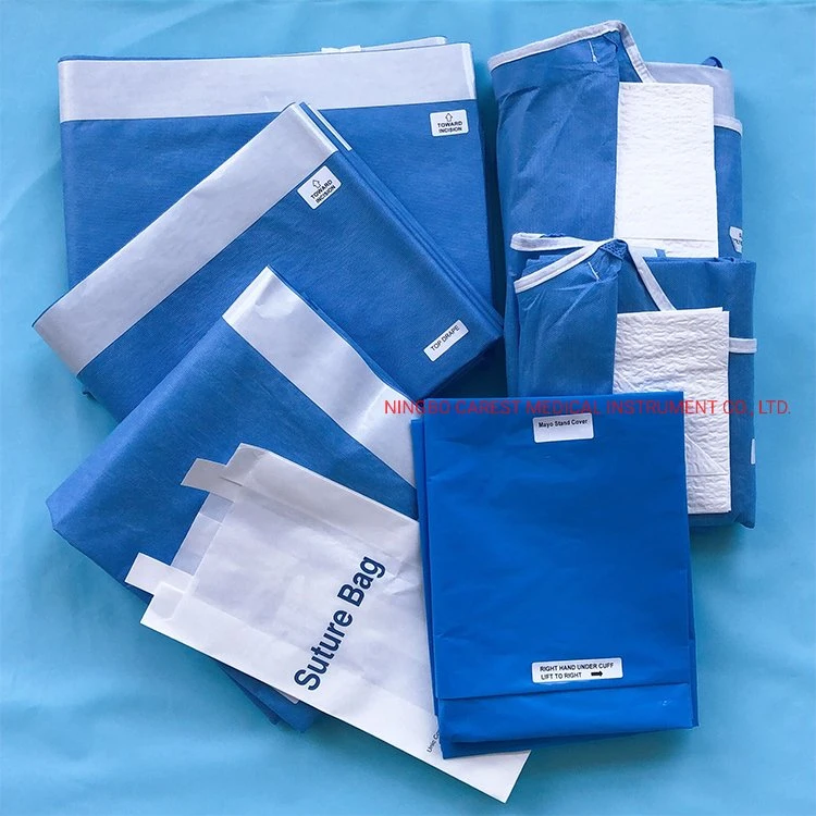 High Quality Sterile Surgical Angiography Operation Drape Pack /Basic Pack