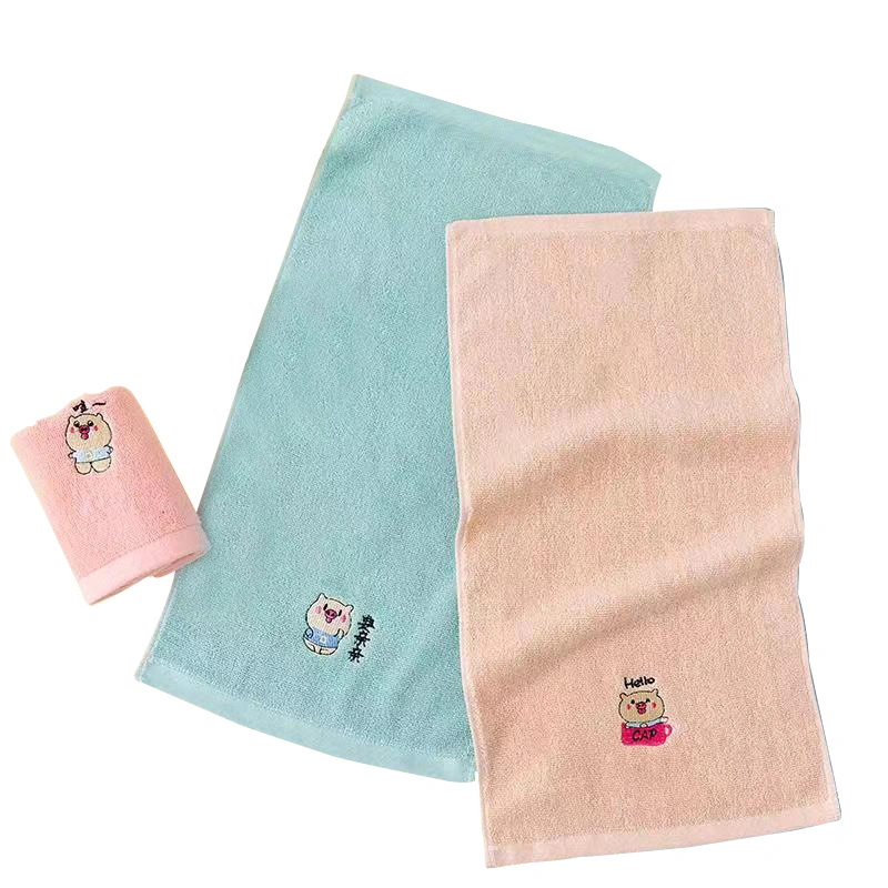 Face Towels Facial Wash Cloths Cotton Fabric Bath Towel Embroidery Logo Hand SPA Bath Towel