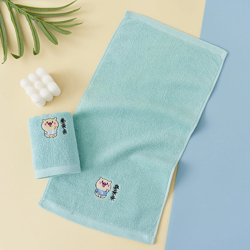 Face Towels Facial Wash Cloths Cotton Fabric Bath Towel Embroidery Logo Hand SPA Bath Towel