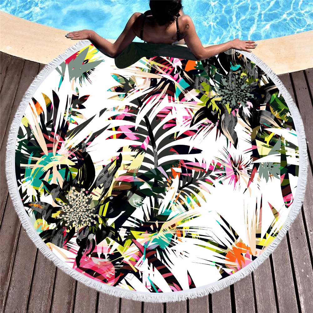 Personalised Large Round Bath Towel Summer Microfiber Large Round Beach Towel