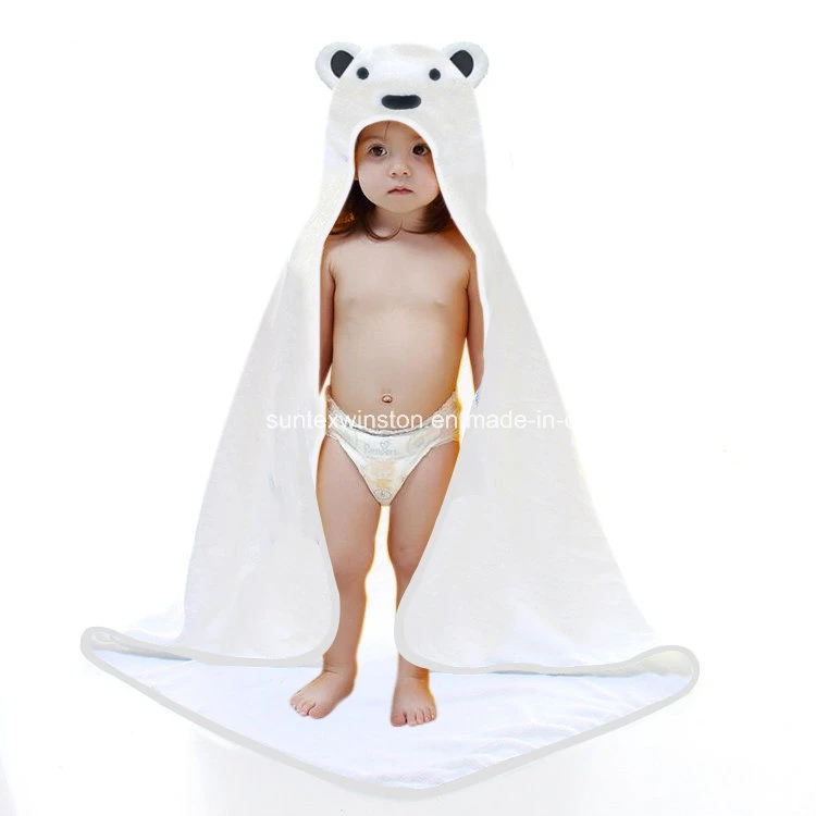 Knit Terry Fabric Ultra-Soft 100% Bamboo 70% Bamboo 30% Cotton Baby Hooded Towel Bath Towel