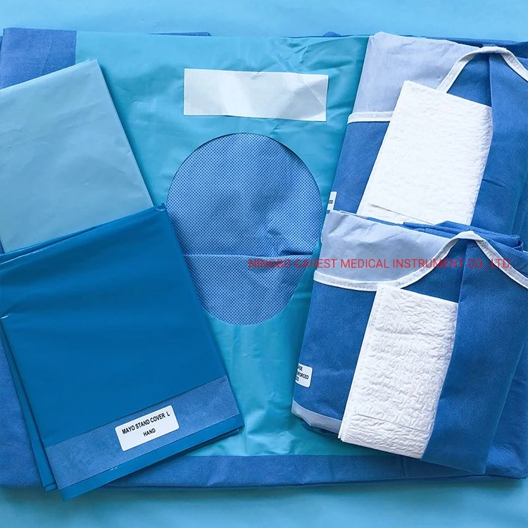 High Quality Sterile Surgical Angiography Operation Drape Pack /Basic Pack
