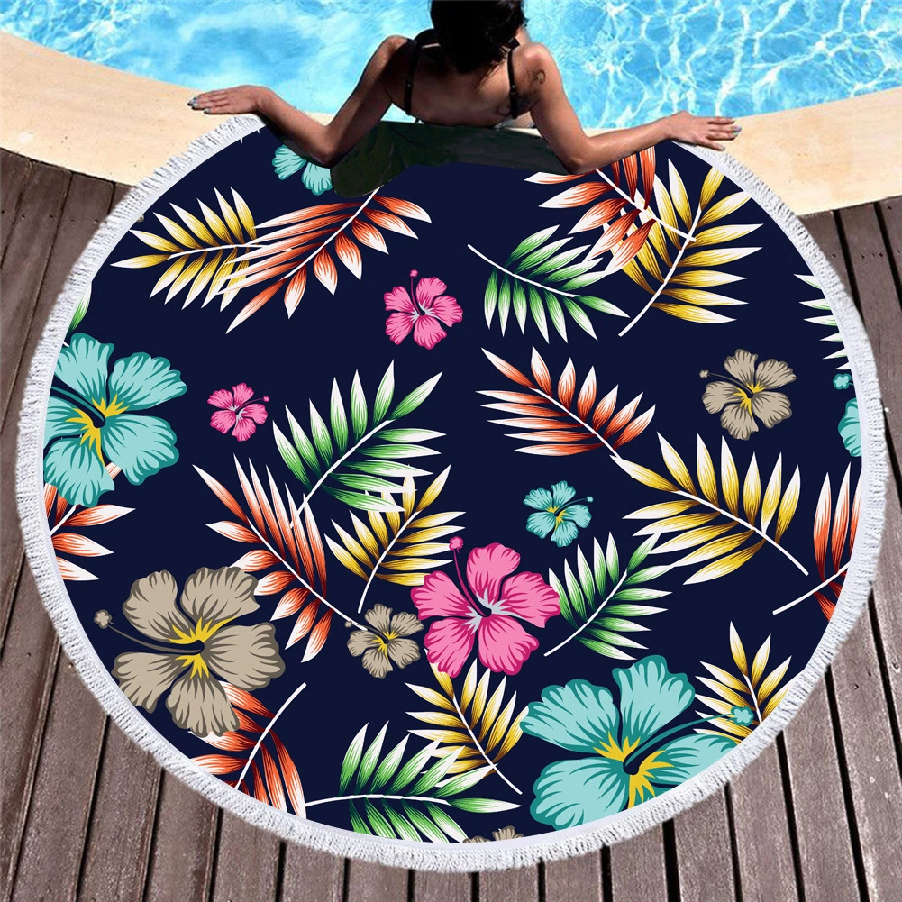 Personalised Large Round Bath Towel Summer Microfiber Large Round Beach Towel