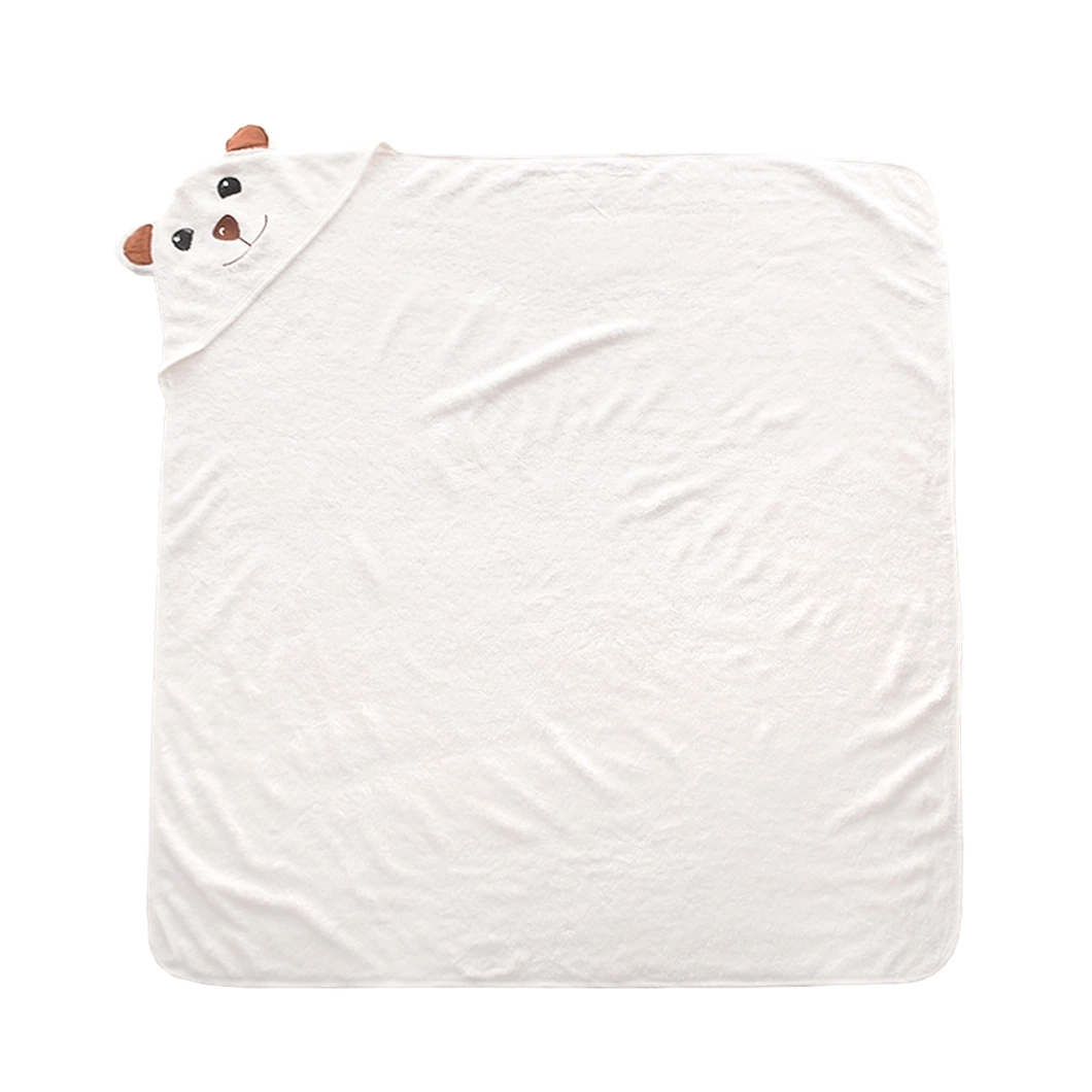 Bamboo Hooded Baby Towel Soft Bath Towel with Animal Pattern Ultra Absorbent Towel for Kids