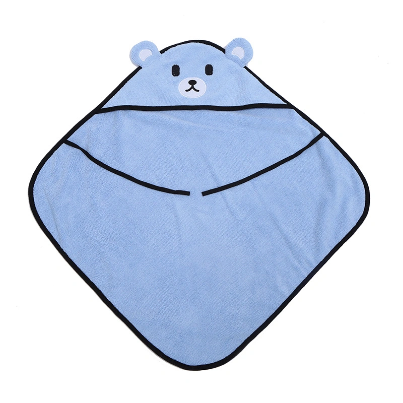 Cross-Border Pet Towel Cat and Dog Bathrobe Creative Cartoon Bear Pet Bath Towel Soft Absorbent Quick Dry Towel