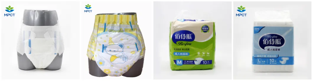 OEM Disposable Snap on Adult Diapers Pants for Adult Incontinence Care From China Manufacture
