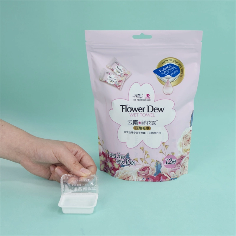 Wholesale Compressed Tissue Paper Disposable Travel Package Light Comfortable Large Thick Dry and Wet Portable Cleaning Face Towel