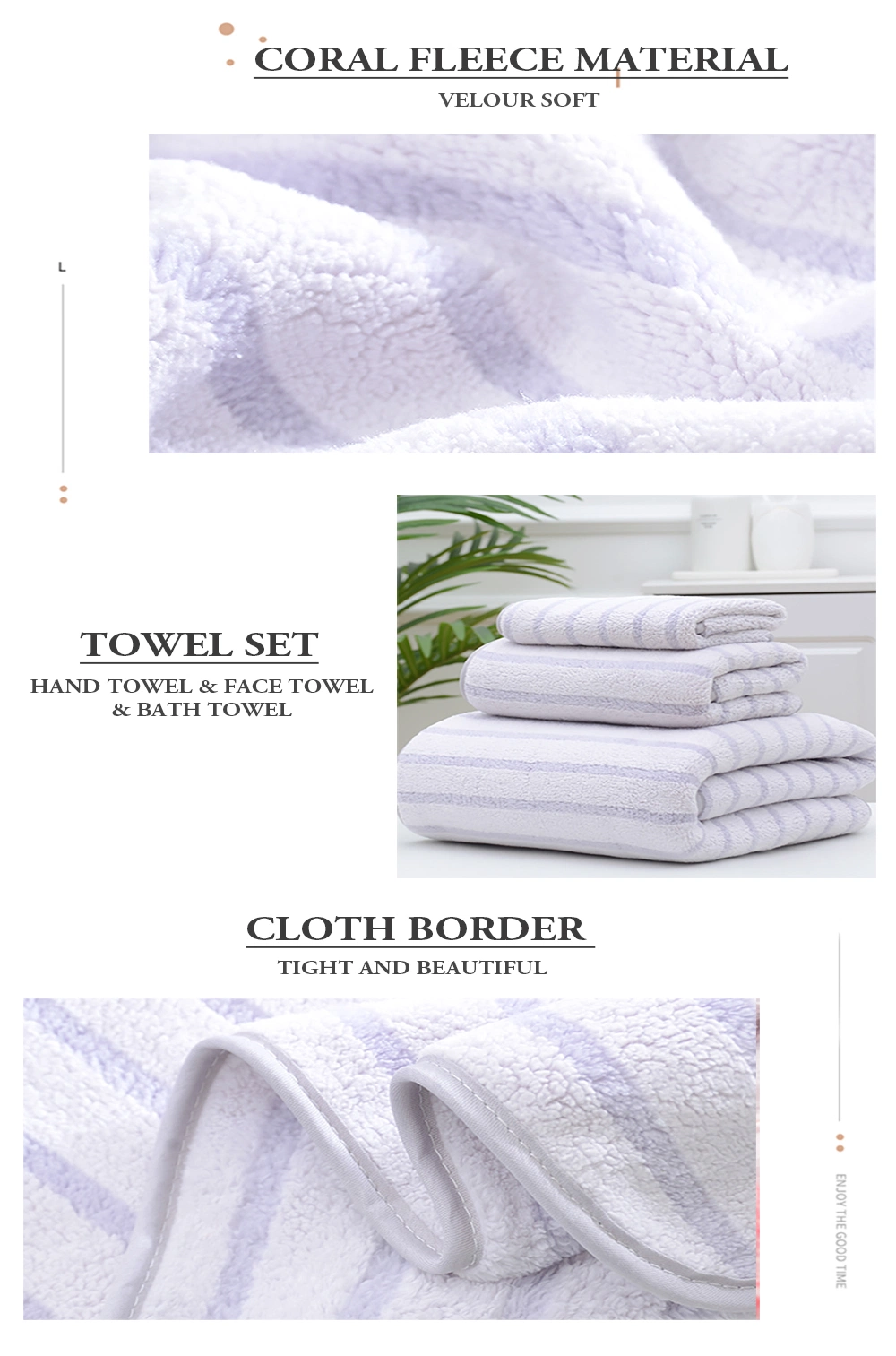 Supplier Directly Hot Sell Microfiber Custom Bath Towel Gift Set Highly Water Absorption Soft Hand Face Towel