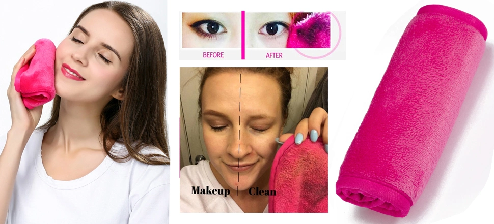 Soft Microfiber Chemical-Free Magic Beauty Salon Makeup Remover Pad Towel