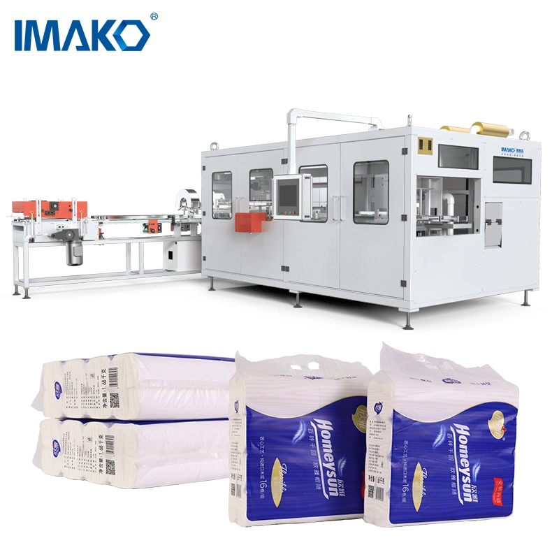 Multi Servos Single Tissue Wrapping Machine Full Automatic Log Saw Cutter Semi-Automatic Diaper Packing Machine