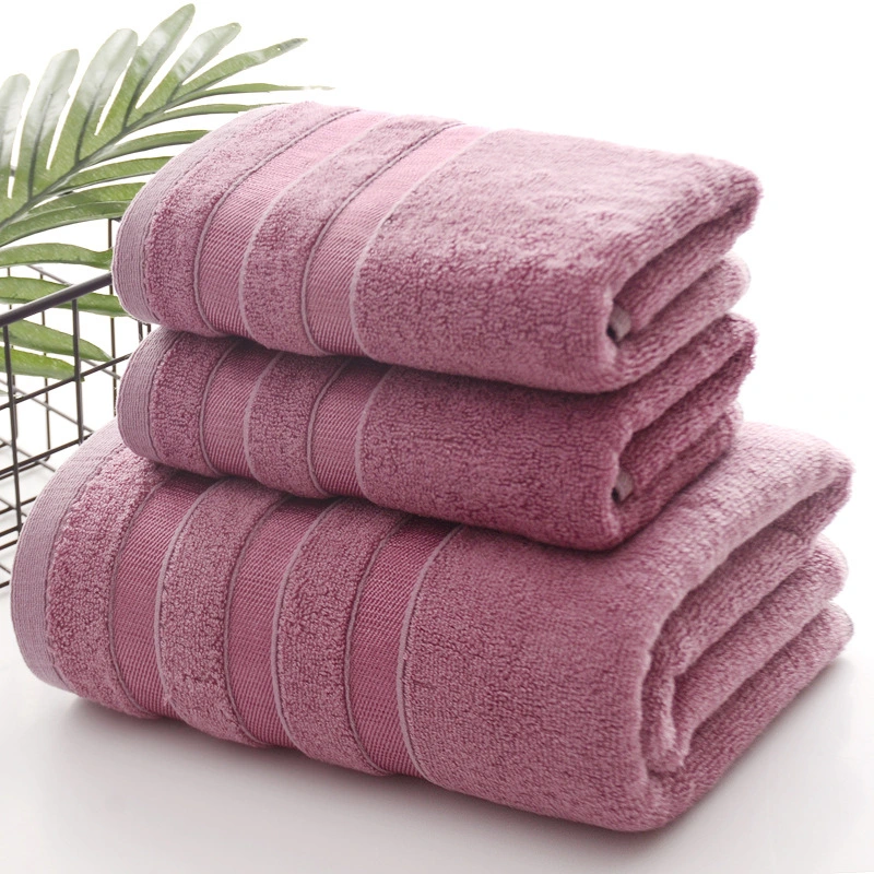 Towel Bath Towel Three-Piece Towel Bamboo Fiber Face Towel