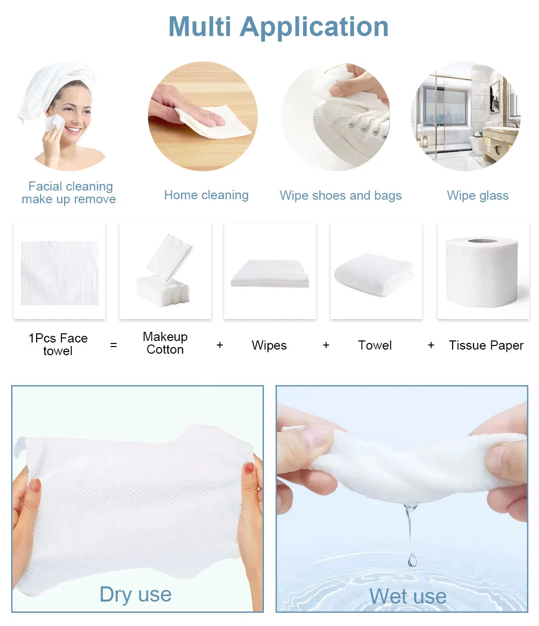 Eco-Friendly Cotton Face Wipes Disposable Beauty Towel Sheets