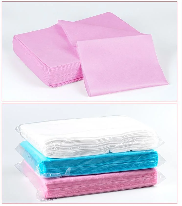 Disposable Non-Woven Sheet Salon Beauty Facial Bed Cover Roll for Waxing, Body Care