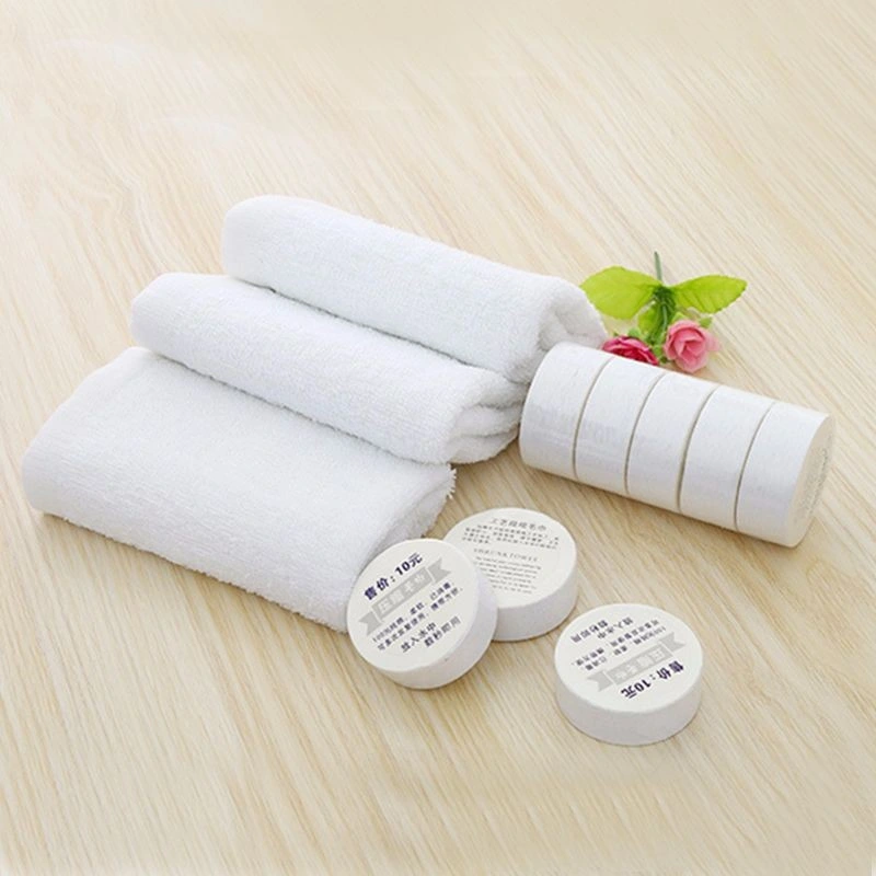 Cheap Portable Compressed Face Towels Disposable Mini Face Towel Candy Wrap Bulk Pack Small Towels for Travel Outdoor