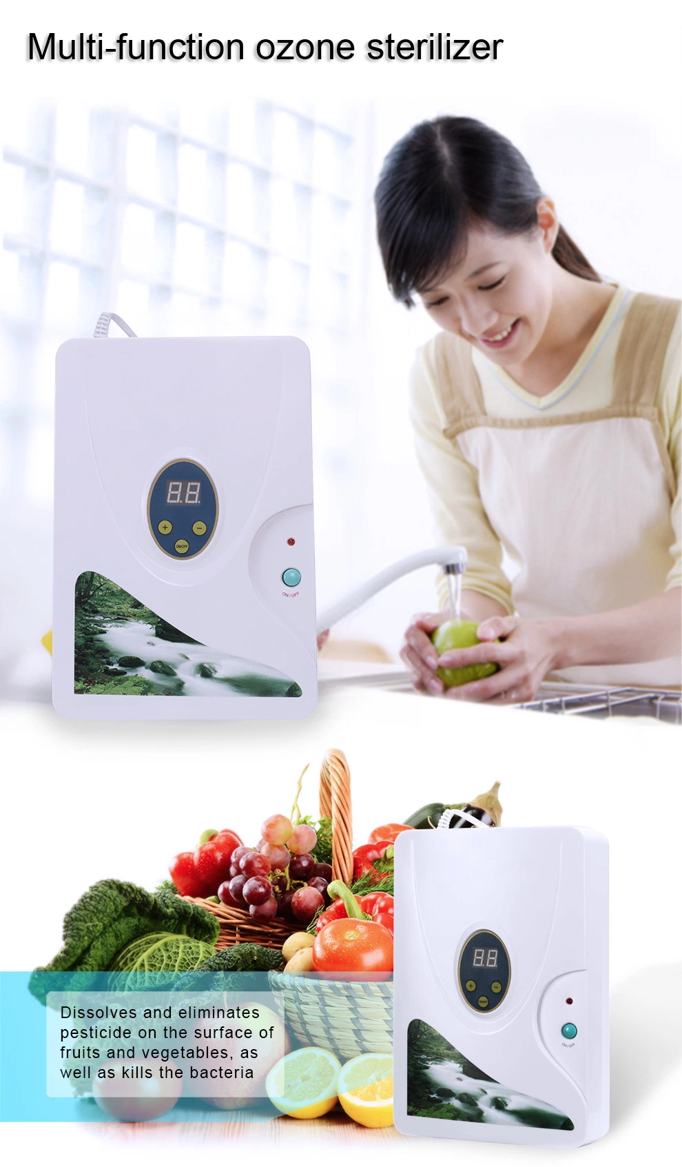 China Manufacturer Ozone Water Purifier for Fruit Vegetable Washer