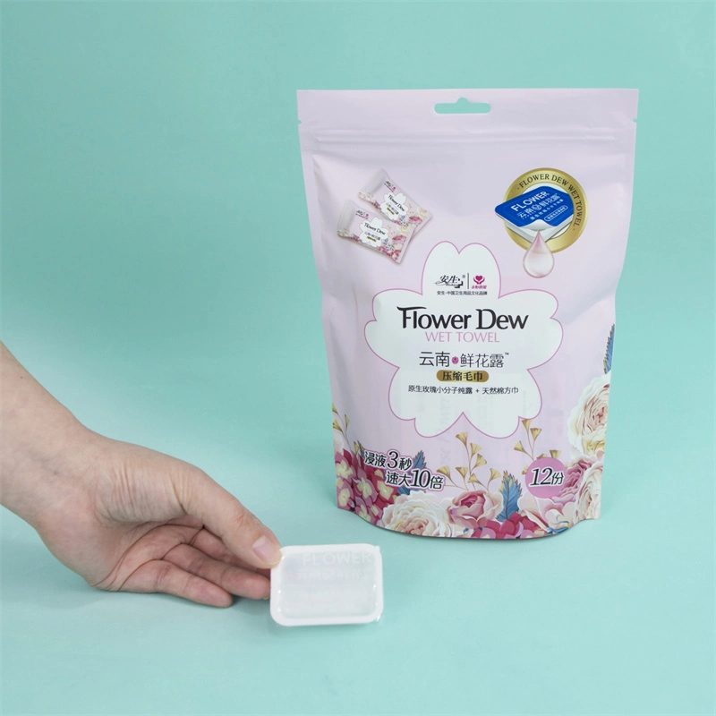 Wholesale Compressed Tissue Paper Disposable Travel Package Light Comfortable Large Thick Dry and Wet Portable Cleaning Face Towel