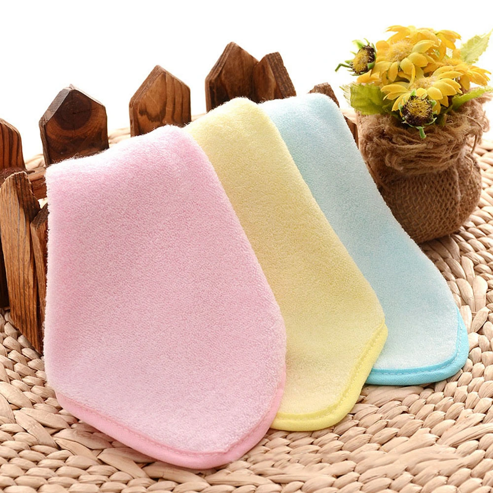 Super Soft Bamboo Fiber Wipe Sweat Saliva Cloth Kindergarten Small Handkerchief Square Bamboo Baby Face Towel