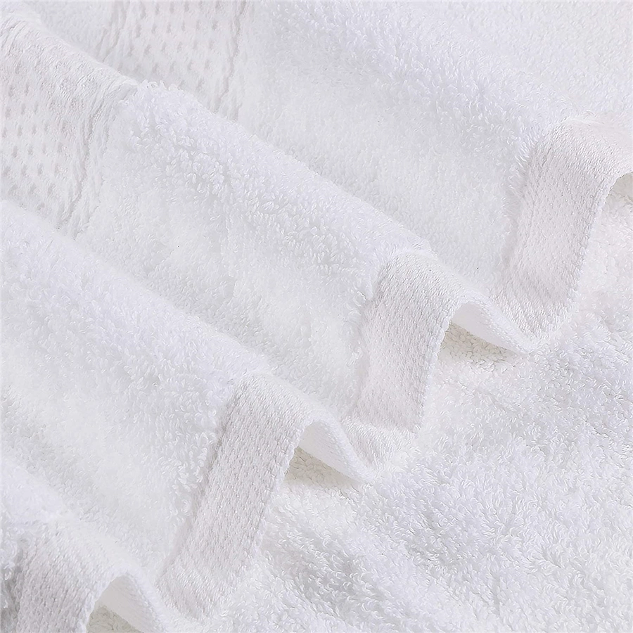 Bath Towels Set White Premium 600 GSM 100% Ring Spun Cotton Quick Dry Highly Absorbent Soft Feel Towels Perfect for Daily Use