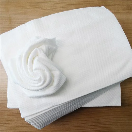 Good Quality 100% Organic Cotton Eco-Friendly Non Woven Disposable Face Towel for Human Skin