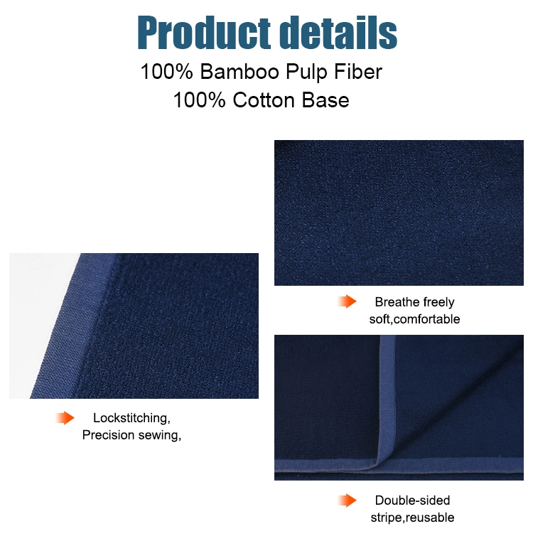 Multi-Purpose Organic No Fluorescent Agent Cotton Bamboo Face Fitness Towels