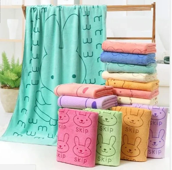 Luxury Wholesale Microfiber Hand Face Towels and Bath Towel Set for Home and Hotel Large Size Colored