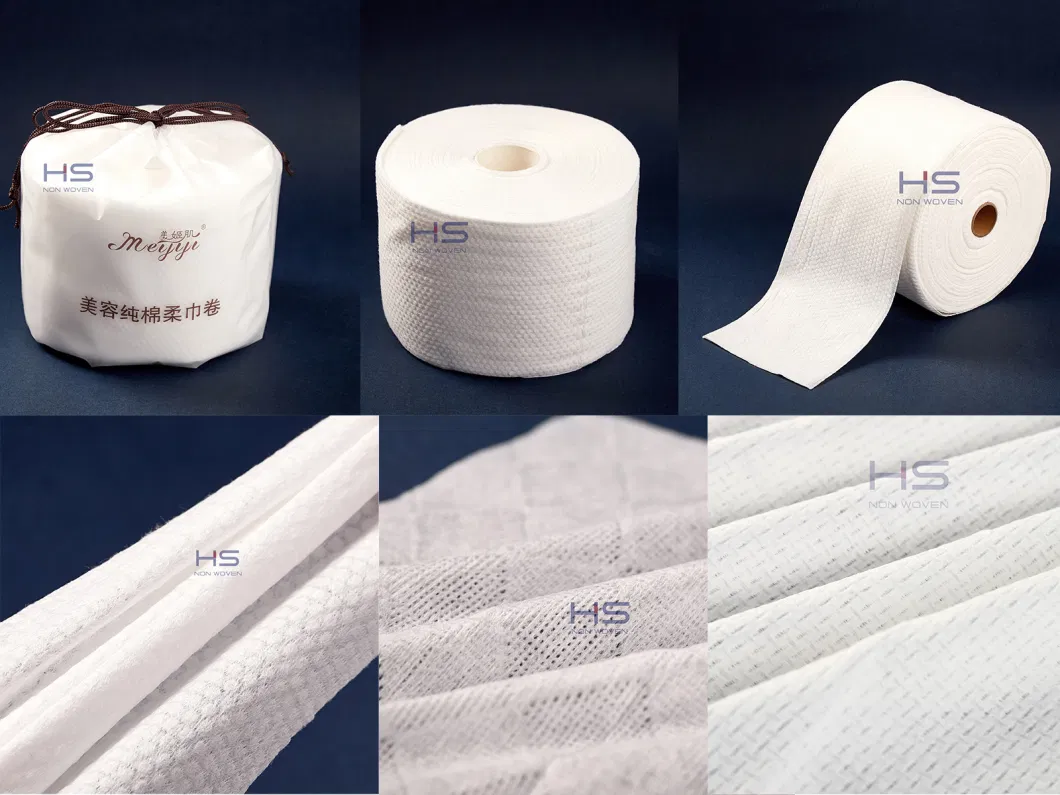 Disposable Non-Woven Cotton Wipes Cleansing Roll Towel Dry Facial Towel