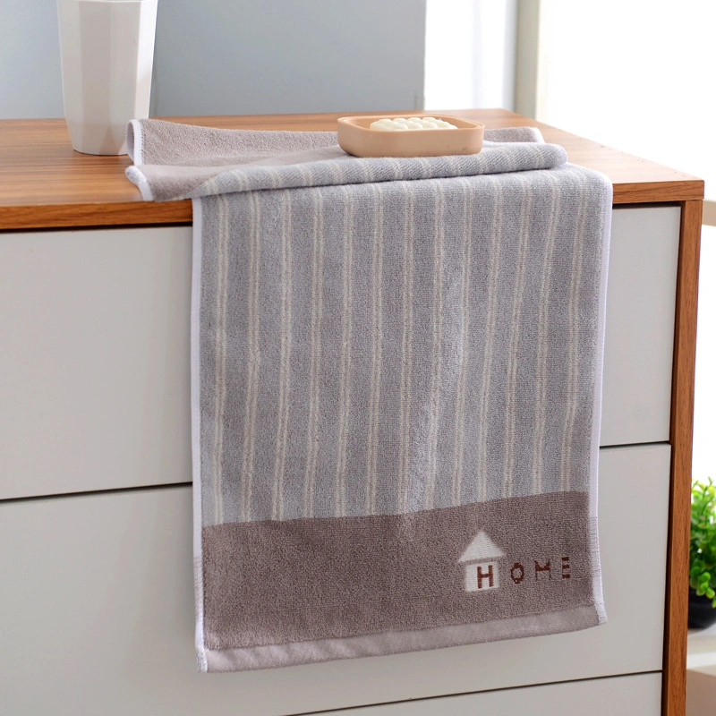 Small Antibacterial Towel Cotton Cleaning Jacquard Household Face Towel 100% Cotton Bath Towel