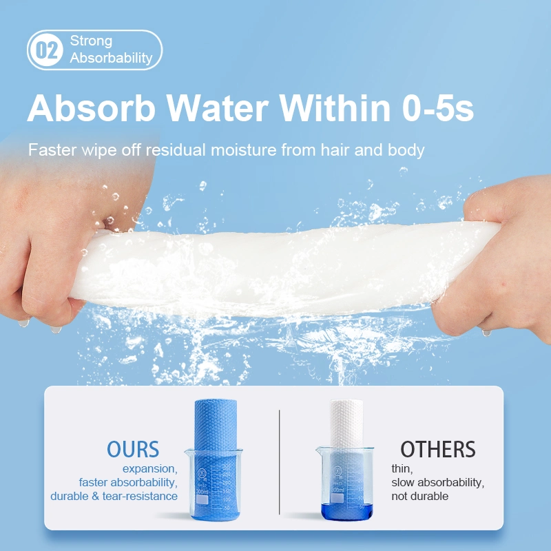 White Disposable Facial Towels 60GSM Spunlace Soft Towel Travel Disposable