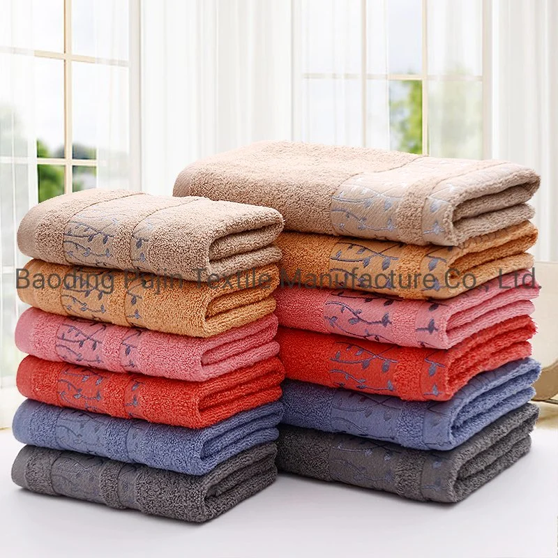 Soft 100% Cotton Absorbent Terry Luxury Hand Beach Bath Towel for Hotel
