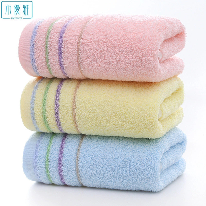 Wholesale Absorbent Pure Cotton Thickened Skin Soft Non-Fade Towel
