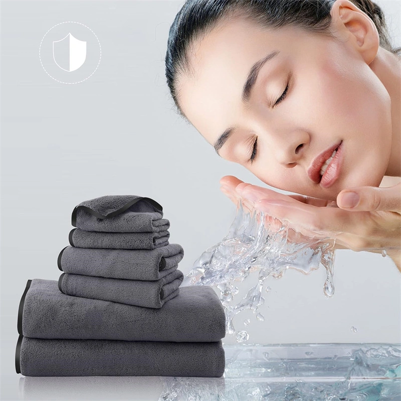 SPA Hair Salon Custom Logo Ultra Soft Microfiber Face Bath Towel