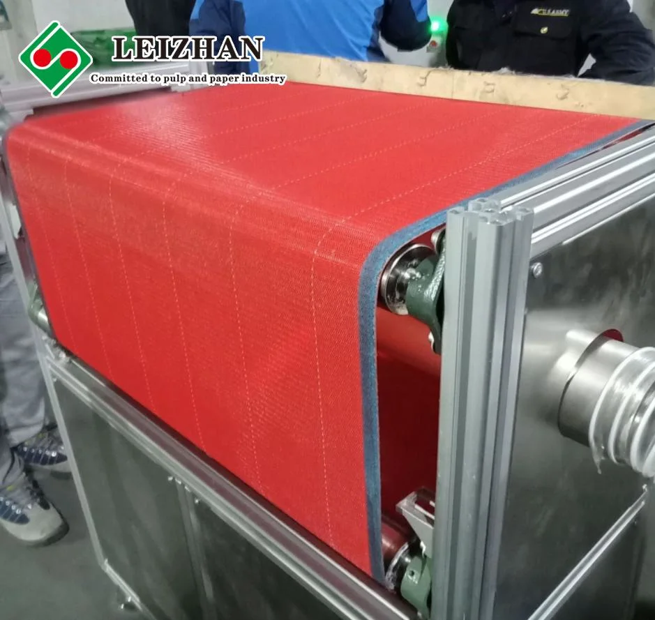 Used for Mask Melt Blown Cloth Production Line Red Polyester Mesh Belt