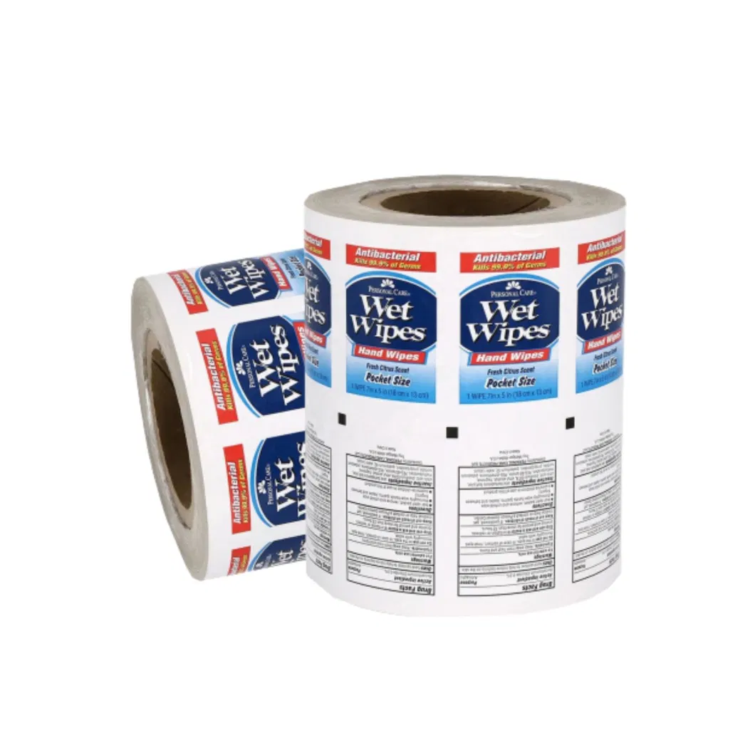Medical Packaging 73/83/103G Aluminum Foil Film Rolls for Disinfection Wet Wipes Packaging