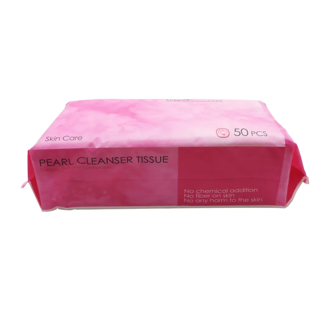 Wholesale Non-Woven Fabric Cotton Soft Facial Tissue Wet and Dry Disposable Face Towel