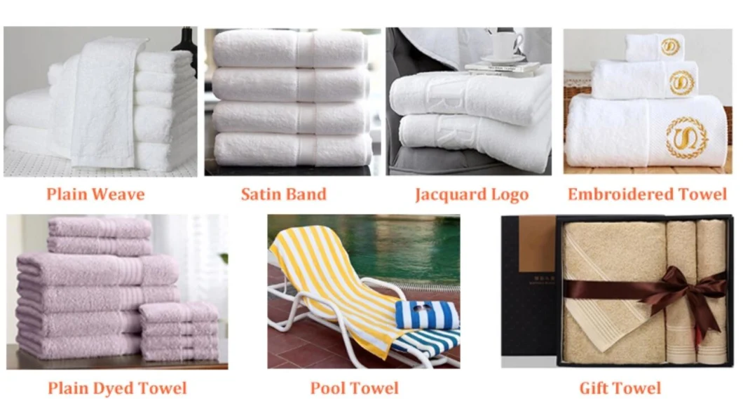 Shenone 5 Star Luxury 16s 21s Custom Logo Turkish 100% Cotton White Face Bath Hand SPA Towels for Hotel