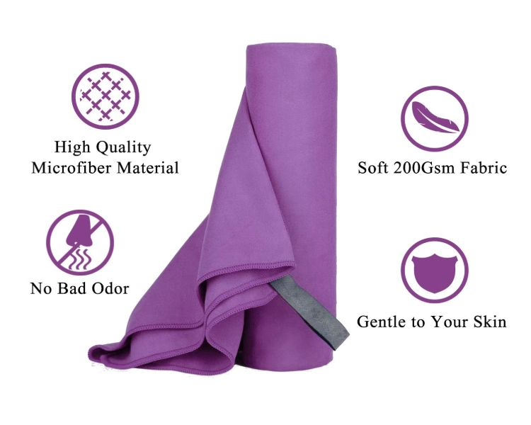 Compact &amp; Ultra Soft Microfiber Camping Towel