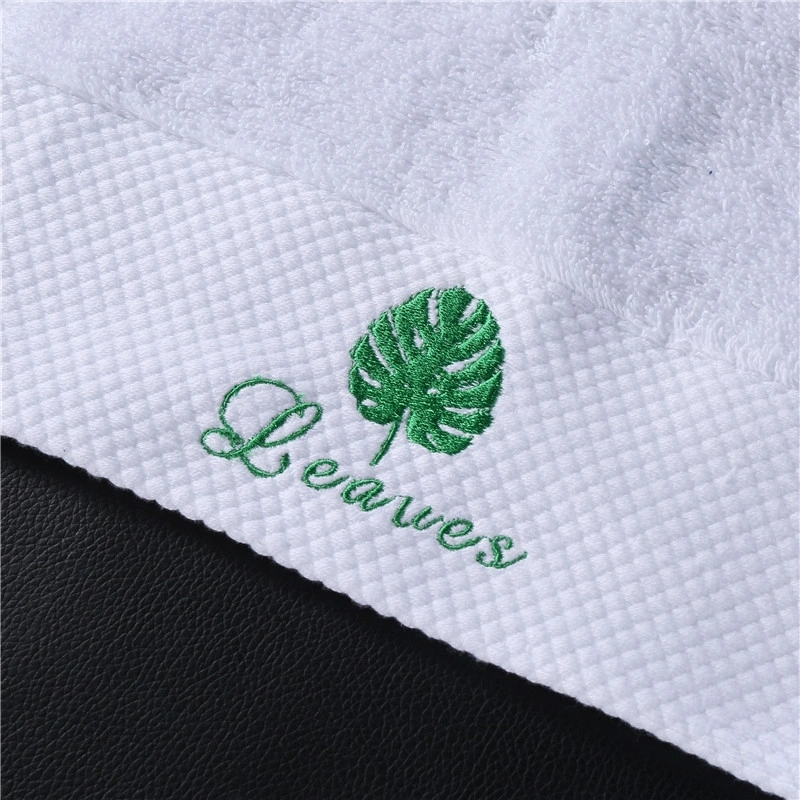First Choice Terry Hotel Face Towel, Wholesale Hotel Face Hand Bath Beach Towels, Woven Pure White Double-Faced Terry Towel Hotel