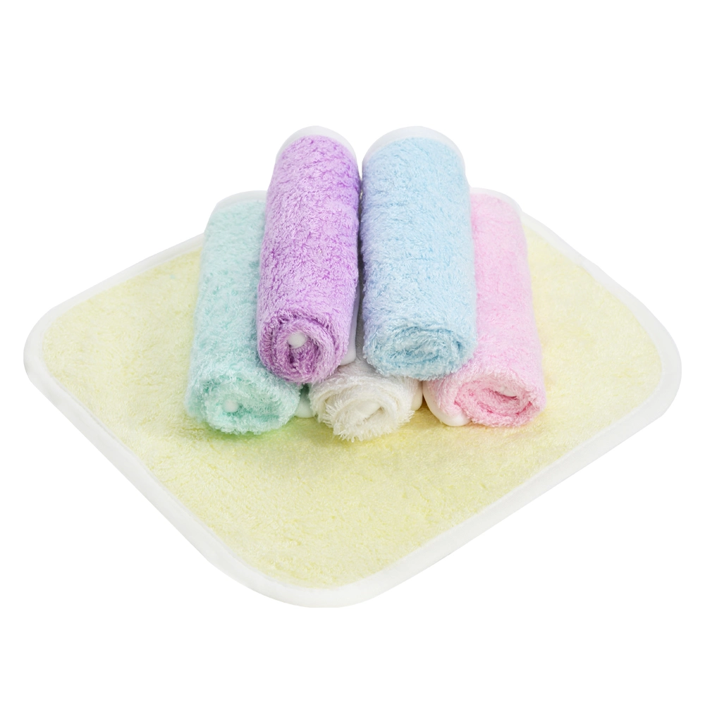 Anti Bacteria Extra Absorbent Bamboo Cotton Baby Face Towel Girls