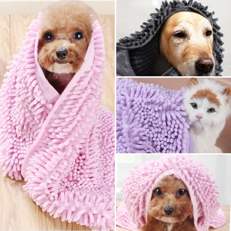 Ultra Soft Dog Cat Bathing Towel Quick Dry Microfiber Pet Bath Towel