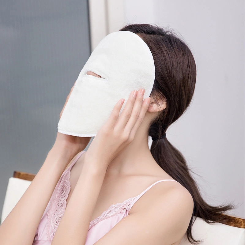 Women Reusable SPA Facial Towels Cold Hot Compress Face Towel Beauty Skin Care Coral Towel