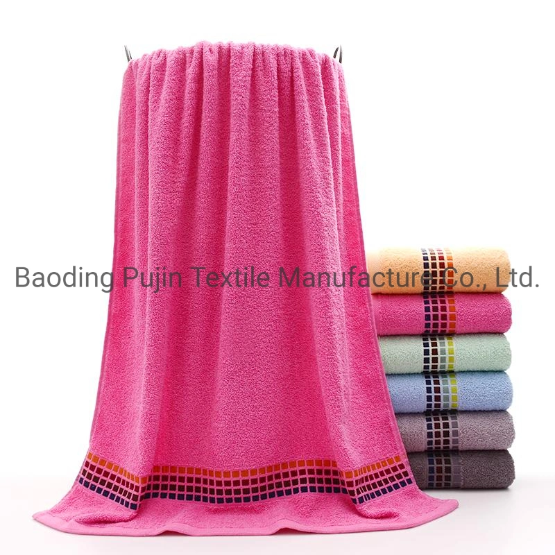 Cheap Soft Absorbent Cotton Fabric Super Dry Cotton Polyester Disposable Bath Towel