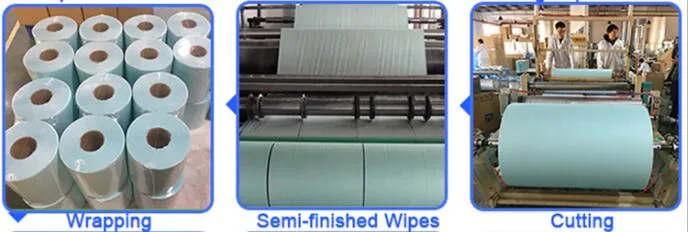 Low Lint Industrial Wipes Polyester Stitchbond Non Woven Fabric SMT Stencil Wiping Roll for SMT Printing